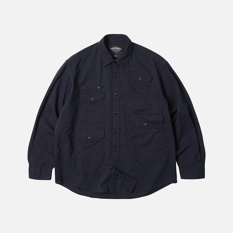 FrizmWorks Twill Utility Pocket Shirt Jacket - Navy